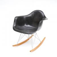 Eames Plastic Arm Chair Rocker Base (1950) BK