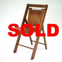 Vintage Wood Folding Chair#3