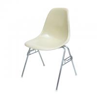 Eames Plastic Side Chair Stacking Base (1953) WH