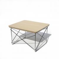 Eames Wire Base Table-White Ash/Chrome