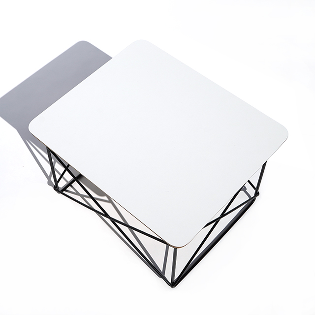 Eames Wire Base Table-White/Black