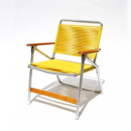 Vintage Vinyl Tube Folding Aluminum Chair #2