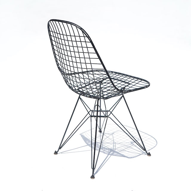 Eames Wire Mesh Chair 1st Eiffel Base (1951)
