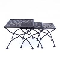 Vintage Iron Nesting Table 3p.c.s-SALE-