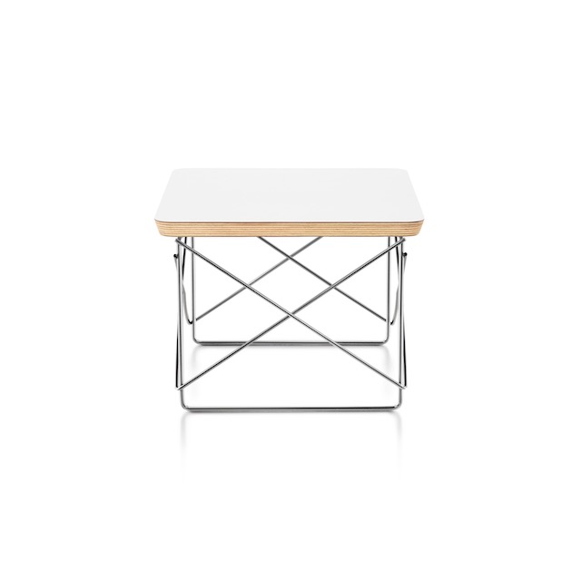Eames Wire Base Table-White/Chrome