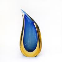 Luigi Onesto Sommerso Teardrop Art Glass Vase