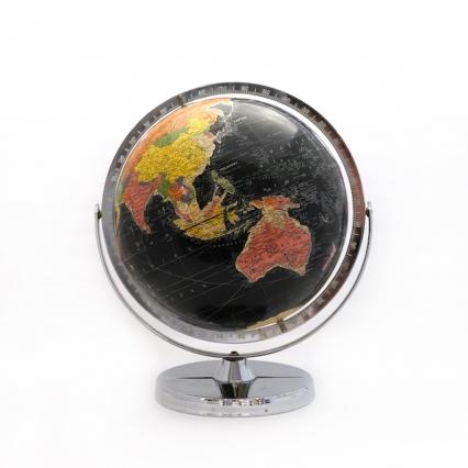 Vintage Replogle Black Ocean Globe-12 inch